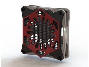 star wars first order 120mm fan shroud computer accessories sith 3d print model - Mito3D
