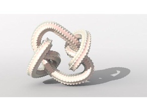 knobby knot math art sculpture 3d print model - Mito3D