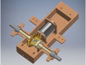 abrir rc trator novo sistema de transmissão mecânico brinquedos diferencial engrenagem openrc 3d print model - Mito3D