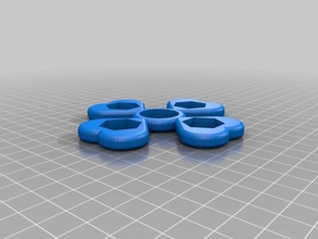 4 étape 1 2 écrou hexagonal cœur &lt 3 valentine pick-a-poids fidget spinner jouets mécaniques personnalisé 3d print model - Mito3D