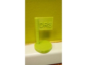 drs flag games marker objetive tack 3d print model - Mito3D