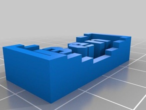 ben el nombre de la placa aprendizaje personalizado 3d print model - Mito3D