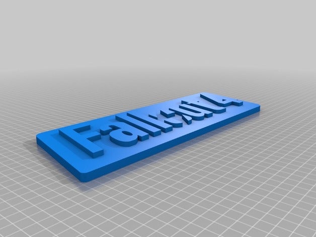 fallout 4 logotipo 3D print model - Mito3D