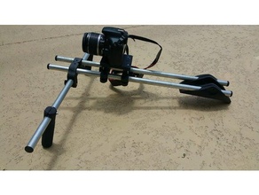 dslr shoulder rig using half inch emt camera 3d print model - Mito3D