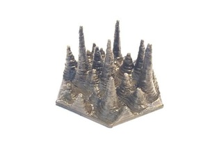 stalagmites cavern chasm gloomhaven hex toy & game accessories 3d print model - Mito3D