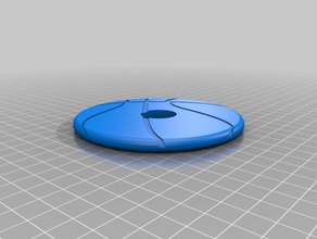 simple solid basketball spinner art fidget 3d print model - Mito3D