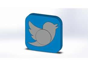 hand spinner twitter-update v 2 ausgeglichen Spielzeug & Spiele Folgen rt teamlv3d teampeanut twitter 3d print model - Mito3D