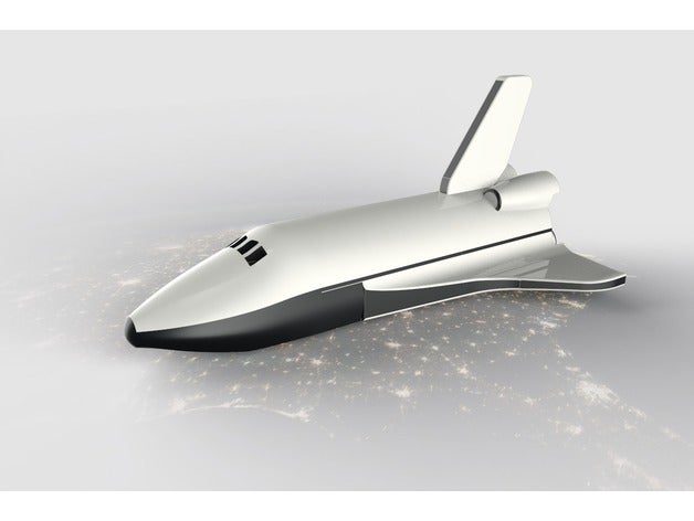 space shuttle vehicles aircraft spaceship 3D print model - Mito3D