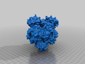 samhd1 protein biology biochemistry cell chemistry structure science 3d print model - Mito3D