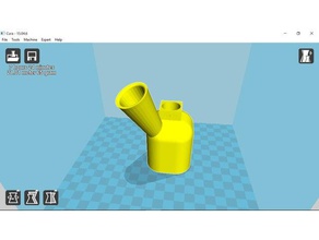mini cube bubbler bong diy water pipe 3d print model - Mito3D