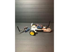 impresso de três rodas automóvel smart kit robótica 3d print model - Mito3D