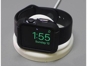 mon apple watch support de charge téléphone mobile stand en le la station regarder 3d print model - Mito3D