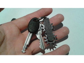les engins de trousseau porte-clés fidget un clés 3d print model - Mito3D