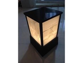 Licht-box 4 Lithophanien interaktive Kunst 3d print model - Mito3D