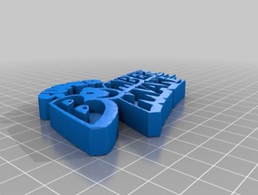 süper bombacı logo 3d baskı logosu r video oyunu 3d print model - Mito3D