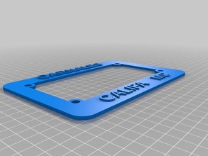 my customized motorcycle license plate holder ccmc automotive 3d print model - Mito3D