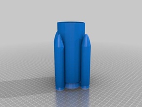 rocket planter outdoor & garden 3d print model - Mito3D