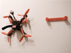 einfache quadcopter Wandhalter 3m Befehl Streifen-Varianten zur Verfügung r c Fahrzeuge command kompakt Drohne Drohnen hanger einfach Einsatz von multikopter Wand montieren Aufhänger die Wandmontage 3d print model - Mito3D