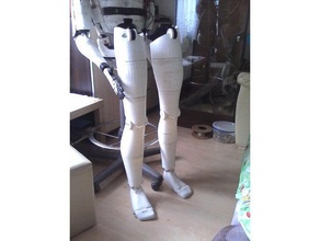 damian legs inmoov model robots bartosz humanoid nogi robot robotyka scencelek 3d print model - Mito3D