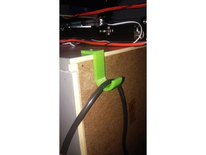 simple câble de raccordement rapide d'impression l'organisation support la gestion des câbles crochet mur 3d print model - Mito3D