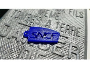 sncf keychain signs & logos logo 3d print model - Mito3D