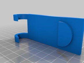 fluke hook pegboard 30mm holes 10x10 tool holders & boxes multimeter 3d print model - Mito3D
