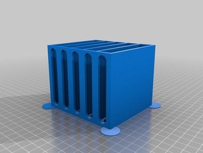 meu personalizada com fenda caixa da gaveta personalizado 3d print model - Mito3D