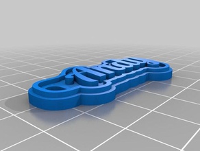 my customized keychain andy keychains 3d print model - Mito3D