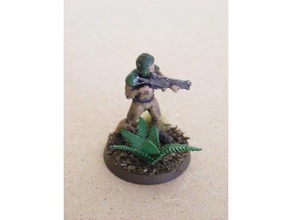 28mm soldiers toys & games 40k workshop grimdark future marine onepagerules soldier warhammer 3d print model - Mito3D