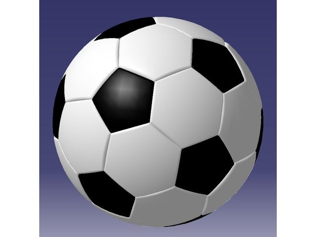 soccer ball sport & outdoors football sports 3D print model - Mito3D