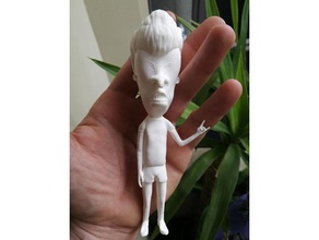 butthead models beavis butt butt-head cartoon cool cornholio figure figurine head mtv pose rocket salute 3d print model - Mito3D