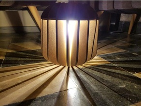 illuminazione a pavimento arredamento cnc del mulino di router lampada da terra luce mdf 3d print model - Mito3D