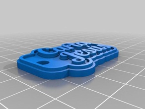 carla jesus Schlüsselanhänger kundengebundene 3d print model - Mito3D