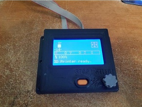 sintron 12864 gráfico smart display do controlador de habitação Impressora 3d acessórios arduino caso lcd12864 rampas 14 reprap 3d print model - Mito3D