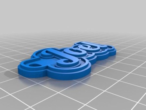 mi personalizados multilínea tag llavero - joel llaveros personalizado 3d print model - Mito3D
