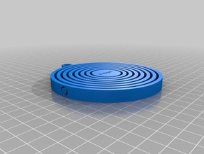 meu personalizados giroscópio chaveiro do agregado familiar personalizado 3d print model - Mito3D