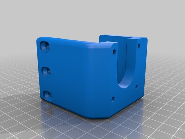 creality cr-10 z-stepper motor clamp 3d printer parts 3D print model - Mito3D