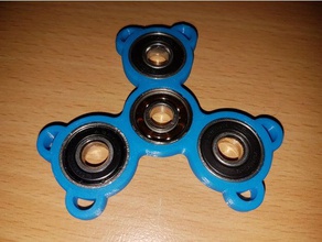 bears fidget spinner mechanical toys bear hand toy 3d print model - Mito3D
