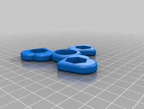 meine angepasste gedreht Herzen pick-a-Gewicht fidget spinner mechanische Spielzeuge kundengebundene 3d print model - Mito3D