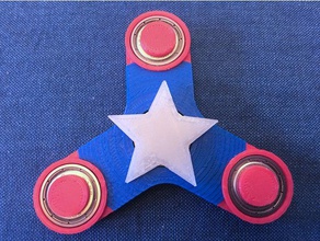 spinner star sturdier toys & games 3d print model - Mito3D