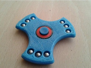 fidget spinner - 3 braço de rolamentos brinquedos & games 608 rolamento esferas giratório brinquedo 3d print model - Mito3D