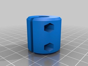 my customized parametric shaft coupler 3d printer parts 3d print model - Mito3D