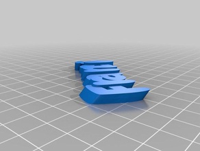 francis özelleştirilmiş iamburny benim organizasyon 3d print model - Mito3D