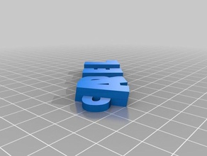 arielmy özelleştirilmiş iamburny text - isim Anahtarlık keyfob organizasyon 3d print model - Mito3D