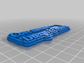 dt keychains customized 3d print model - Mito3D