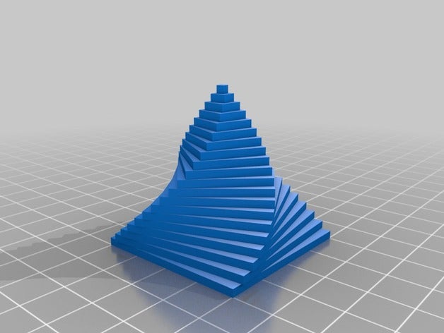 twisted-Pyramide 3d-drucken 3D print model - Mito3D