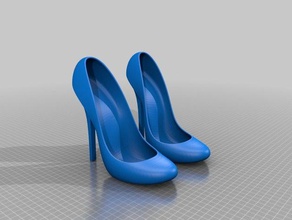 pumps t929 fashion heel heels high pump shoe shoes 3d print model - Mito3D