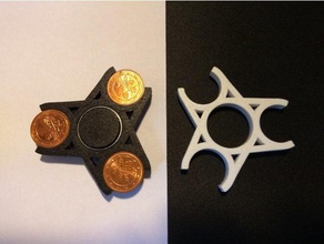 super minimal 2 euro cent fidget spinner toys & games 20 cents easy print 3d print model - Mito3D