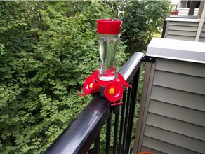 humming bird feeder holder outdoor & garden hummingbird 3d print model - Mito3D
