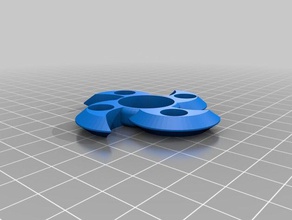 my customized deadly wave fidget spinner pick-a-weight toys & games 3d print model - Mito3D